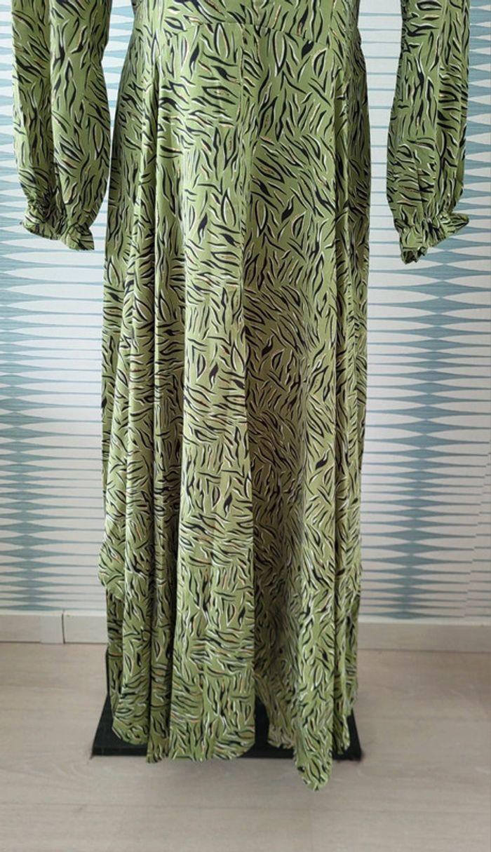 Robe longue verte à motifs modèle Elvalia taille XL By One Loicïa Curve neuve avec étiquette - photo numéro 4