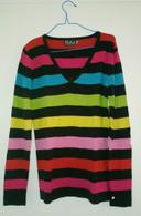 Pull femme col V