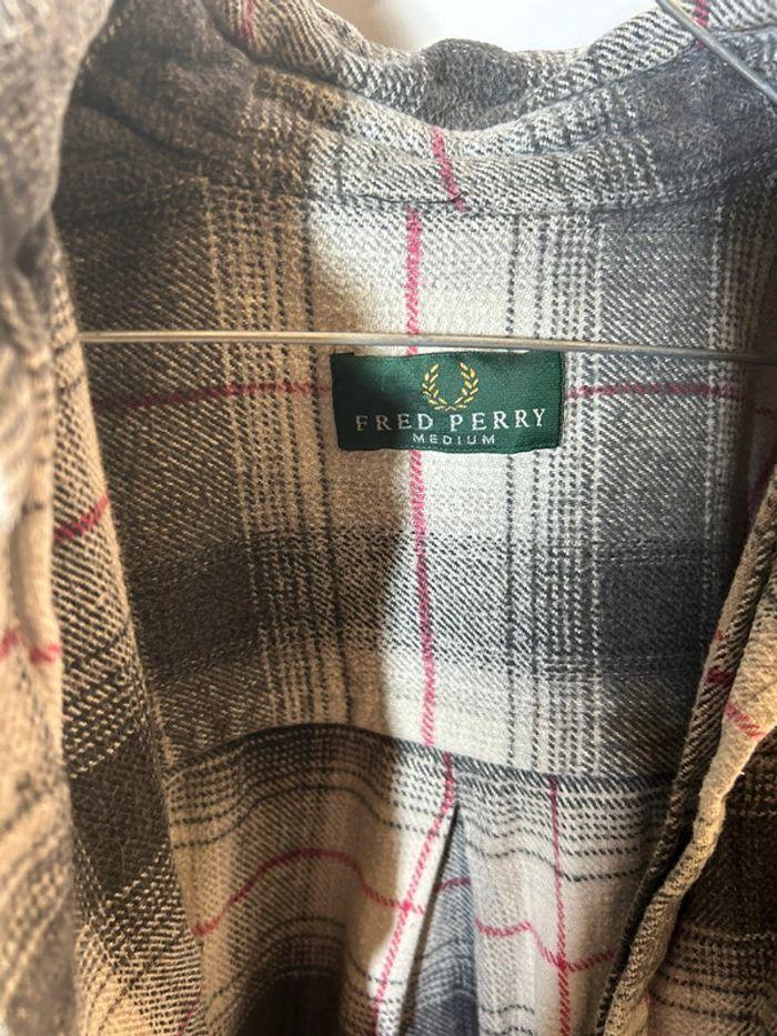 Veste chemise à carreaux Vintage Fred Perry - photo numéro 2