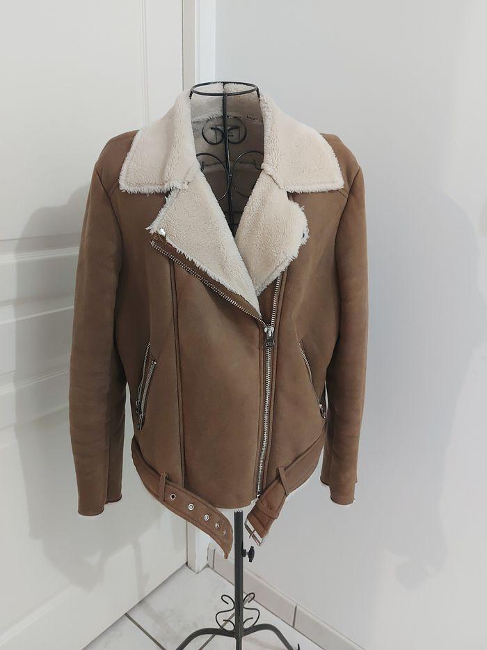 Veste perfecto marron Taille L - photo numéro 1