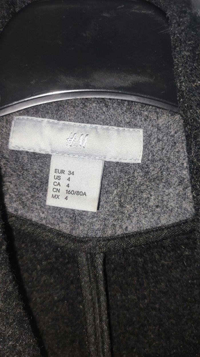 Manteau caban gris H&M - photo numéro 4