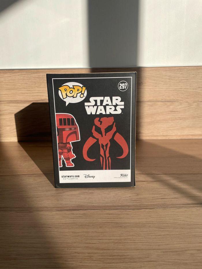 Figurine Funko Pop Star Wars : Boba Fett 297 Wondercoin Anaheim 2020 Limited Edition - photo numéro 3