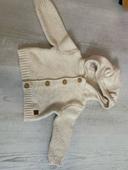 Gilet bébé 1 mois beige