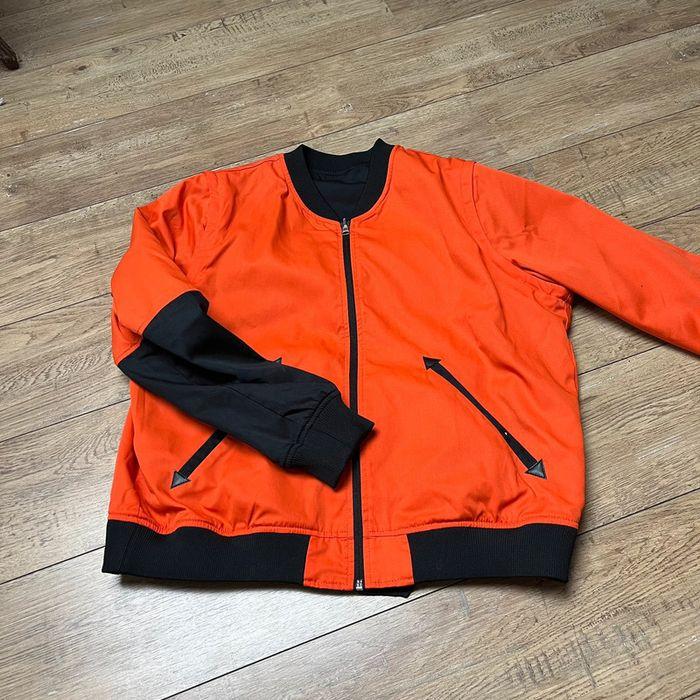 Veste Bombers, réversible, noire et orange par Louis Marie de Castelbajac taille L - photo numéro 3