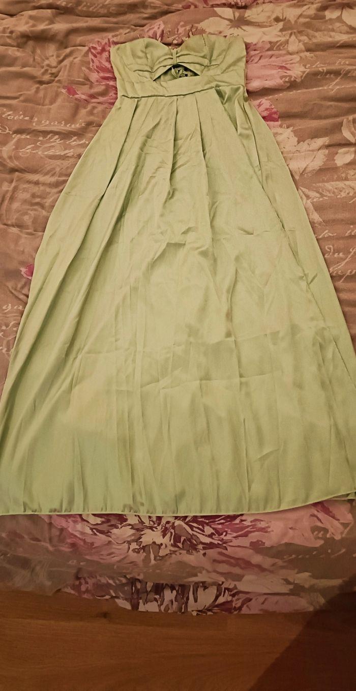 Robe de cérémonie vert sauge - photo numéro 6