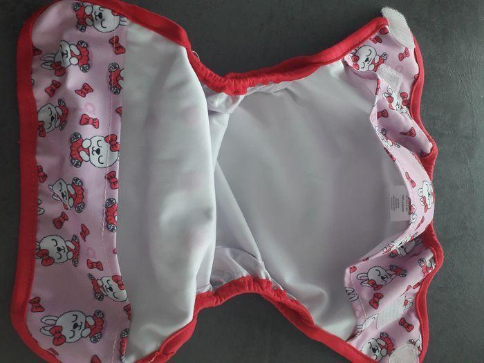 Couche lavable bumdiapers rose lapin - photo numéro 4