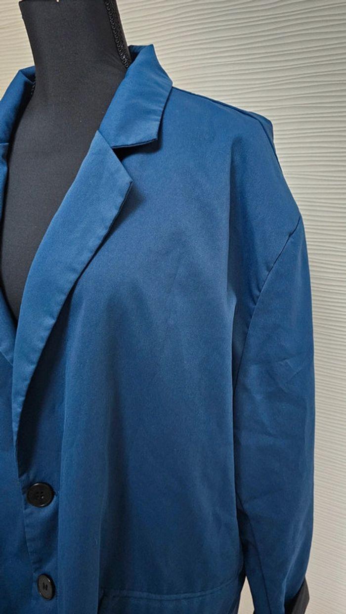 Veste blazer bleu nuit Shein - photo numéro 2