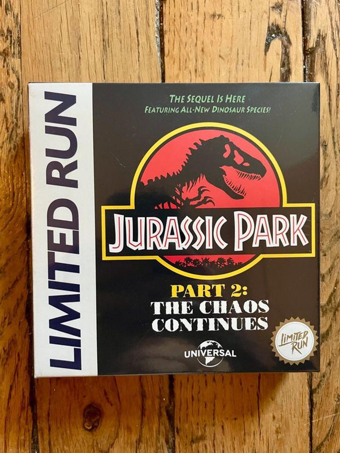 Jurassic Park Part 2: The Chaos Continues Jeu Nintendo GameBoy GB NEUF sous blister Limited Run - photo numéro 1