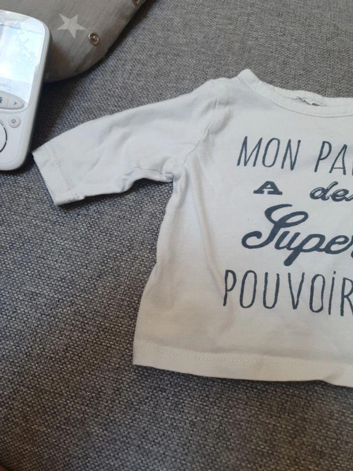 Tshirt manche longue 1 mois - photo numéro 2