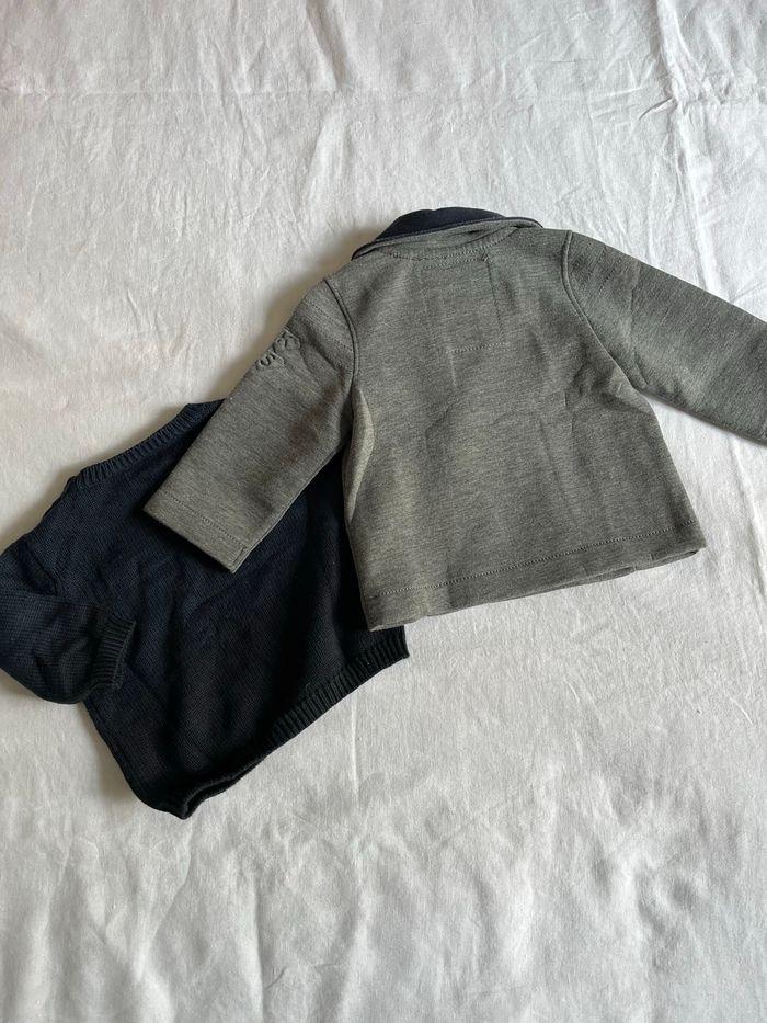 Lot veste et pull IKKS 6 mois - photo numéro 2