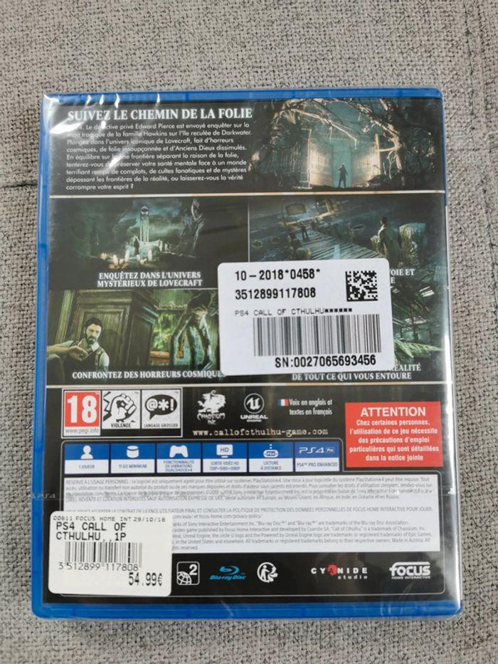 Jeu Playstation 4 PS4 Call of Cthulhu - photo numéro 2