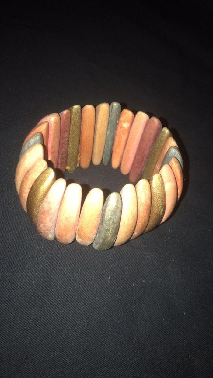 Bracelet en bois élastique - photo numéro 2