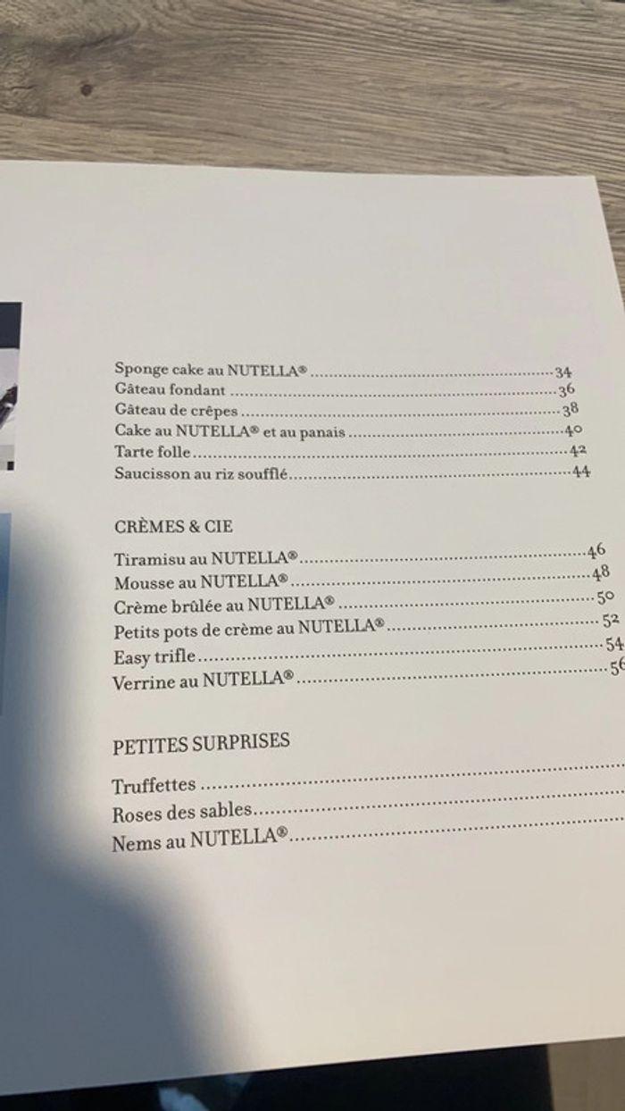 Livre de cuisine desserts au Nutella - photo numéro 4