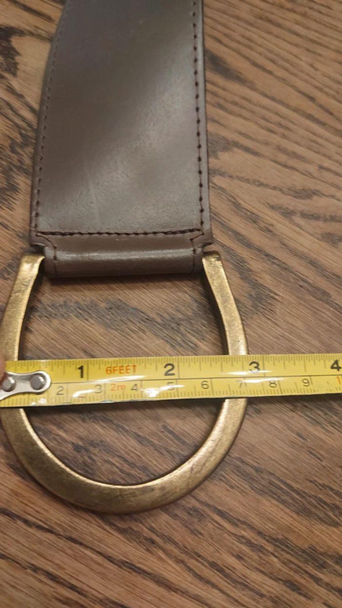 Ceinture Talking French cuir 90cm marron - photo numéro 14