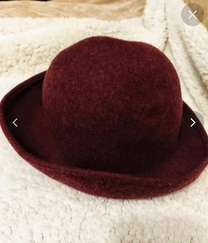 Chapeau vintage femme  bordeaux  automne hiver 💗 - photo numéro 5