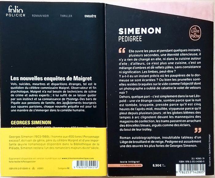 Livres de poche de Georges Simenon - photo numéro 2