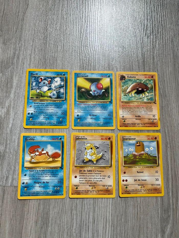 Lot de 6 cartes Pokémon édition 2 - photo numéro 1