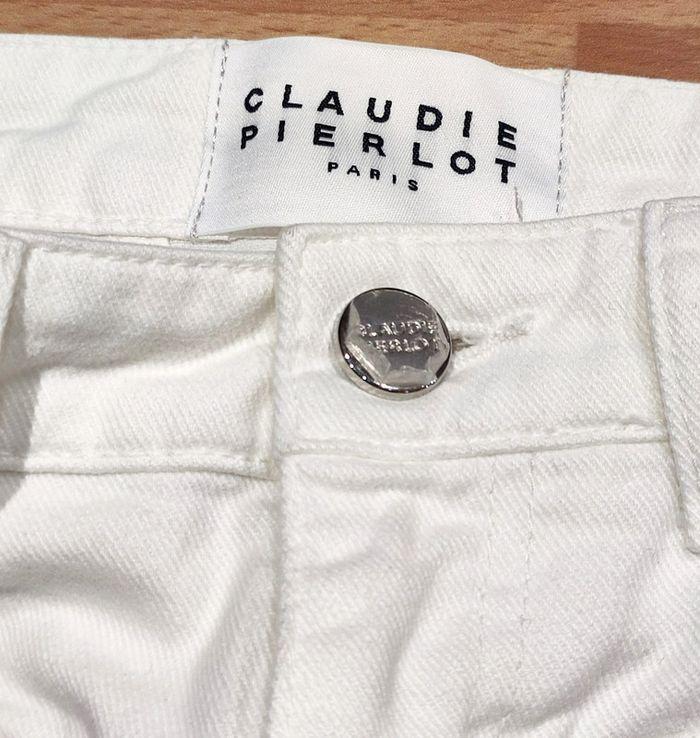 Jean droit blanc Poupi Claudie Pierlot t.36 neuf - photo numéro 3