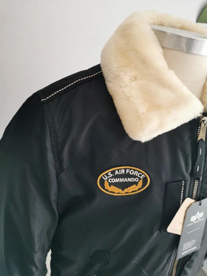 Veste noire blouson aviateur Alpha Industries Injector III Air Force Taille XL - photo numéro 4