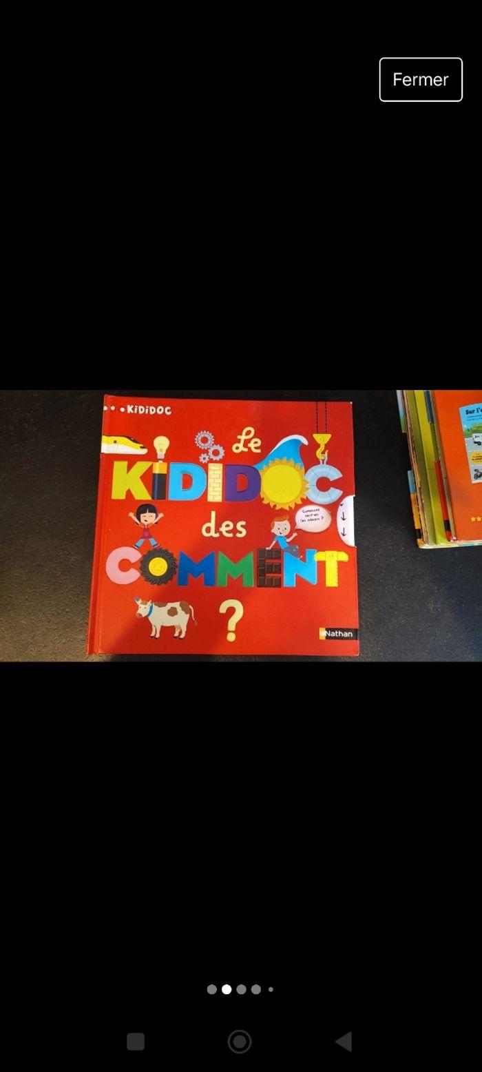 Lot de livres Kididoc : comment?, pourquoi ?, les transports et les dinosaures - photo numéro 2