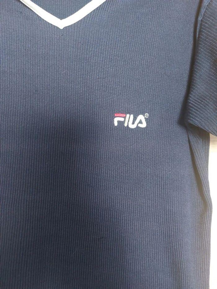 Tee-shirt fila marine - photo numéro 2