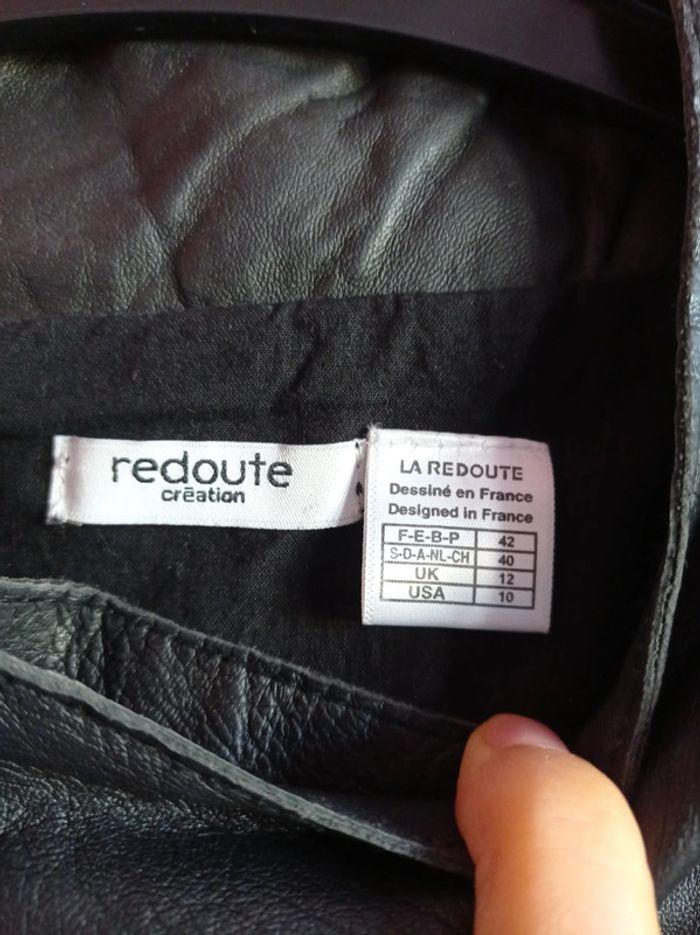 Blouson Cuir Noir Taille 42 en Excellent état - photo numéro 8