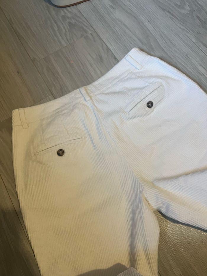 pantalon côtelé blanc - photo numéro 2