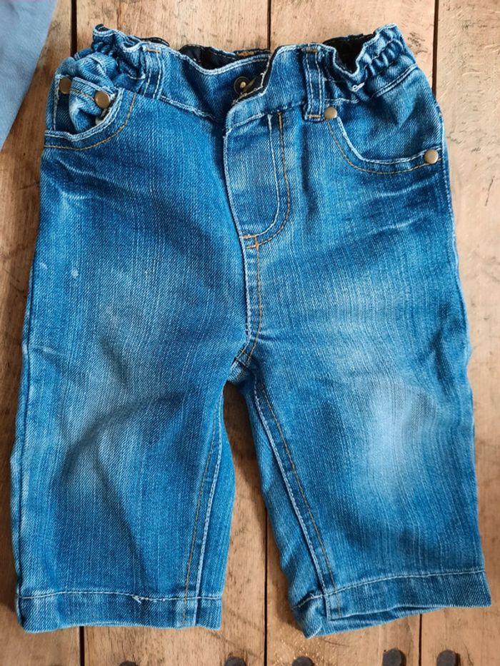 Lot de 2 jeans taille 9 mois - photo numéro 4