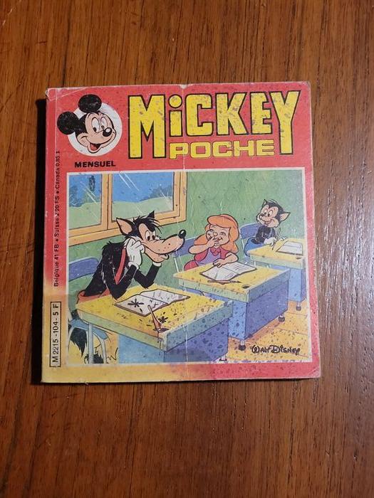 5 Mickey poche - Disney - vintage 1982 - photo numéro 6