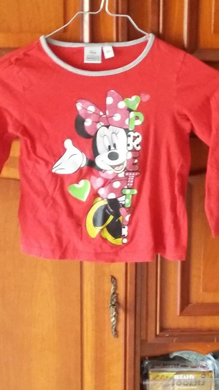 T shirt manche longue minnie - photo numéro 2