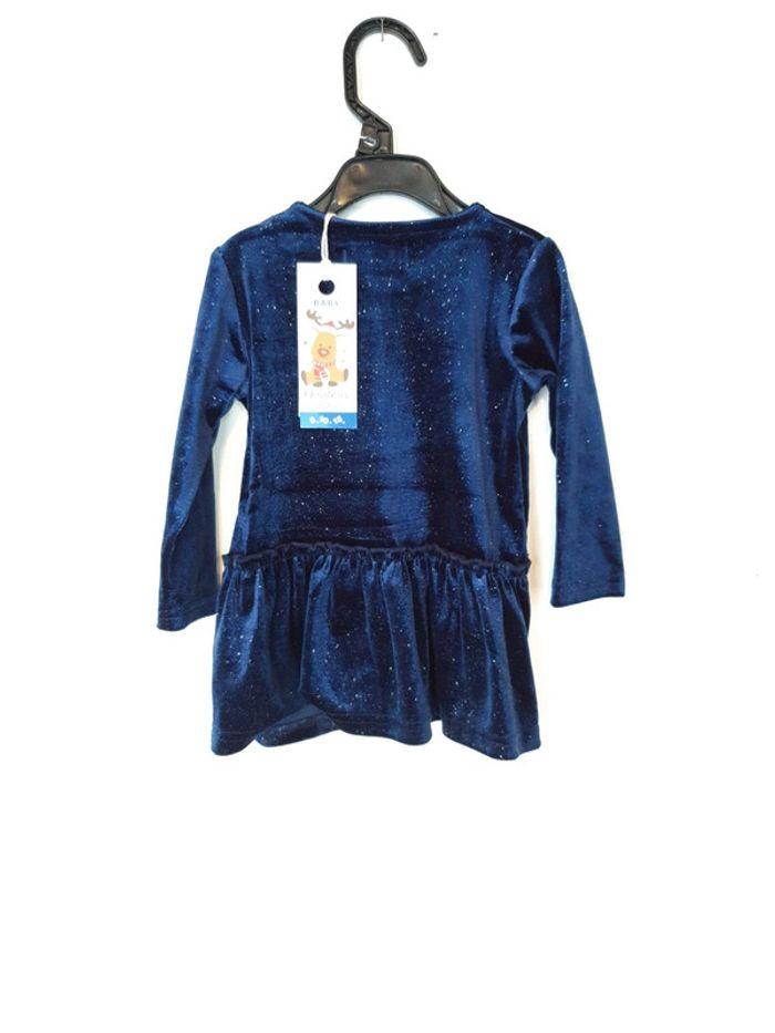 Robe bébé Noël  74 cm 1 ans marine argenté  5.10.15 - photo numéro 4