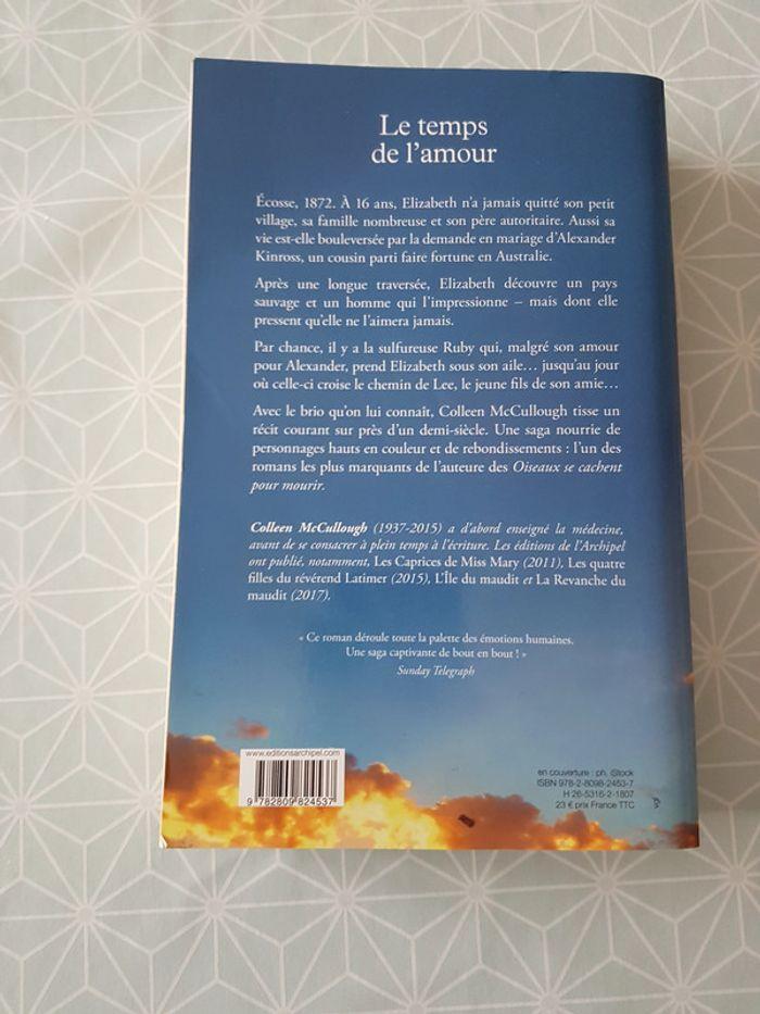 Le temps de l'amour de Colleen McCullough - photo numéro 2