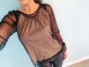 Blouse à pois Zara taille S