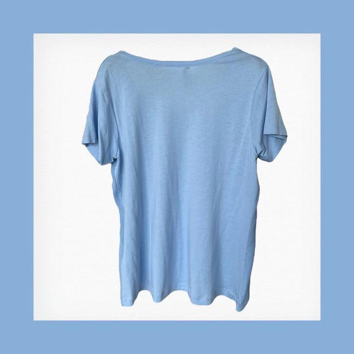 T-shirt fluide uni bleu clair T44 - photo numéro 2