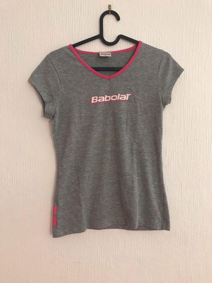 T shirt de sport gris Babolat - photo numéro 1