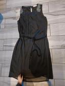 Robe noire en voile Cassis T.36