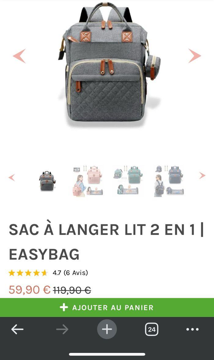 Sac à langer 2en1 landeau integré - photo numéro 9