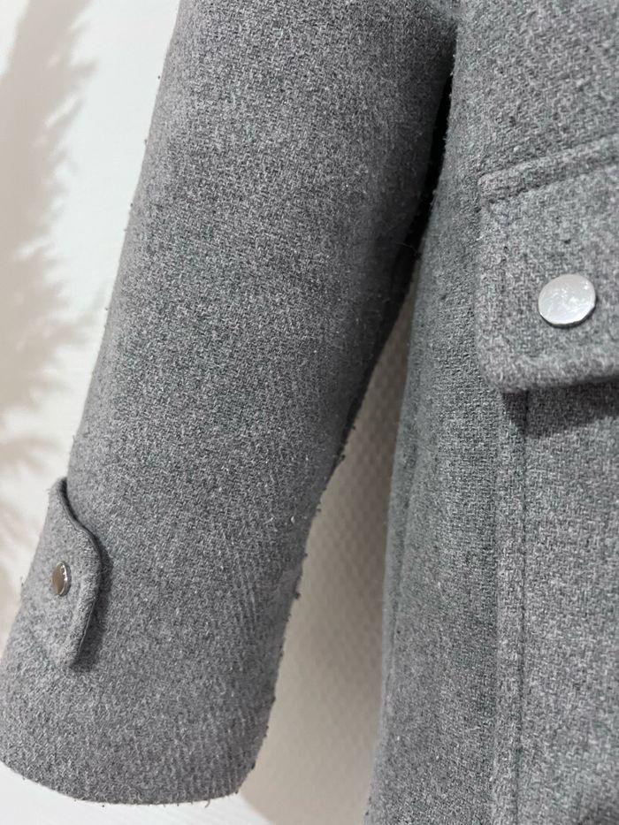 Kiabi 🌸 Manteau gris capuche fourrure - photo numéro 3