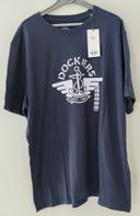 T-shirt bleu marque Dockers pour homme taille XL