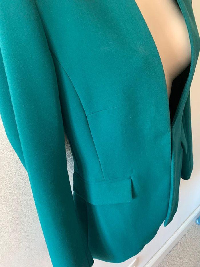 Blazer bleu vert Zara - photo numéro 3