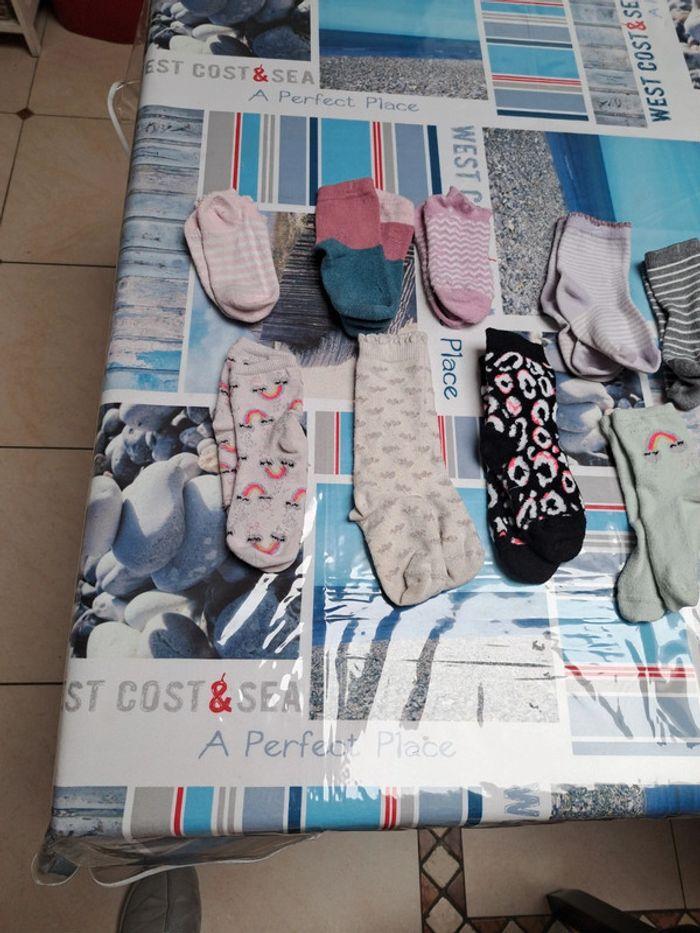 11 paires de chaussettes filles taille 23-26 - photo numéro 2