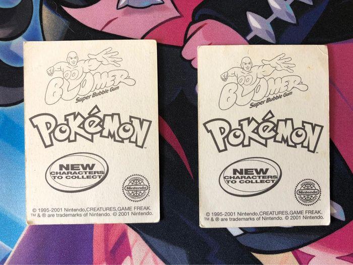 Lot de 2 Cartes sticker dunkin boomer pokemon 2001 - photo numéro 2