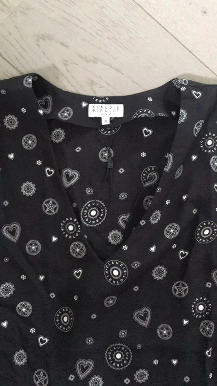 Blouse Claudie Pierlot soie T:38 neuve - photo numéro 2