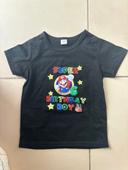 T-shirt happy birthday 6 ans Mario