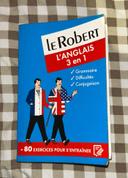 Le Robert anglais 3en1 grammaire conjugaison difficultés + exercices  format petit