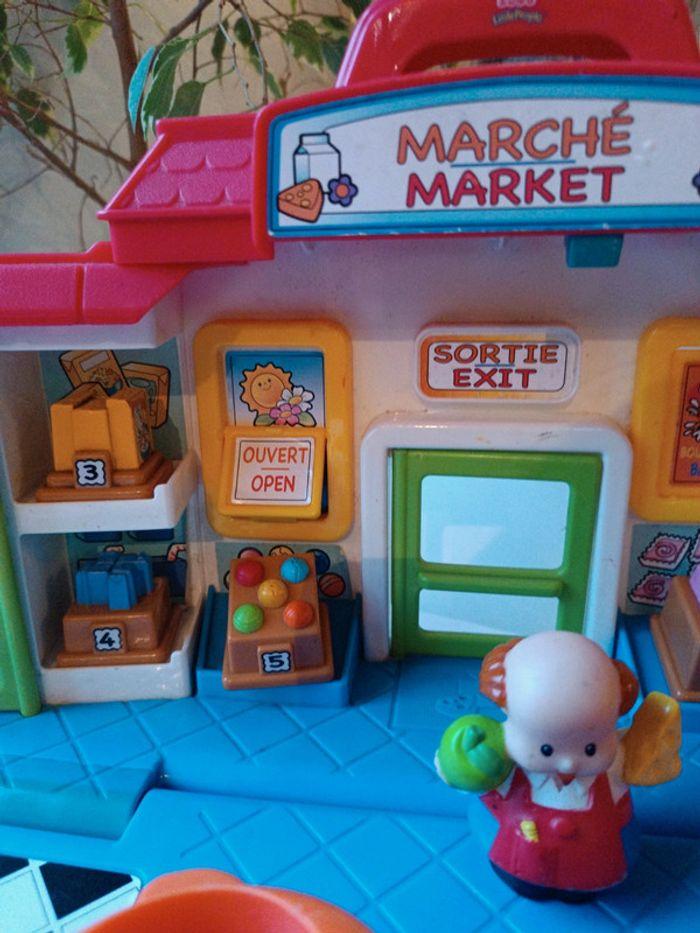 Little people petite poupée doll jeune enfant 1er âge apprendre compter nombre marché market magasin - photo numéro 3