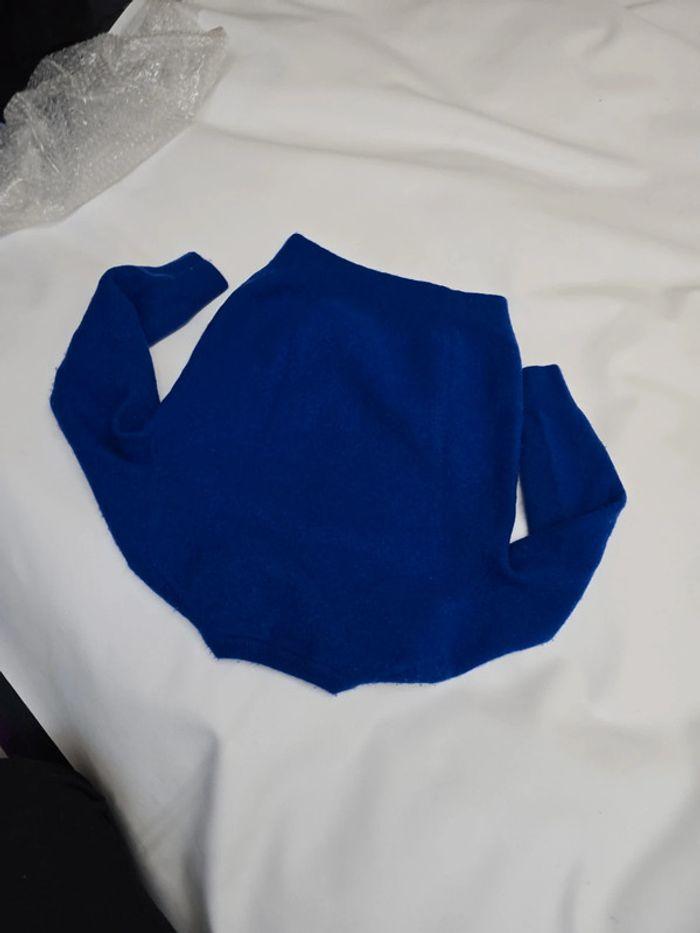 Pull Ralph lauren laine merino bleu - photo numéro 3