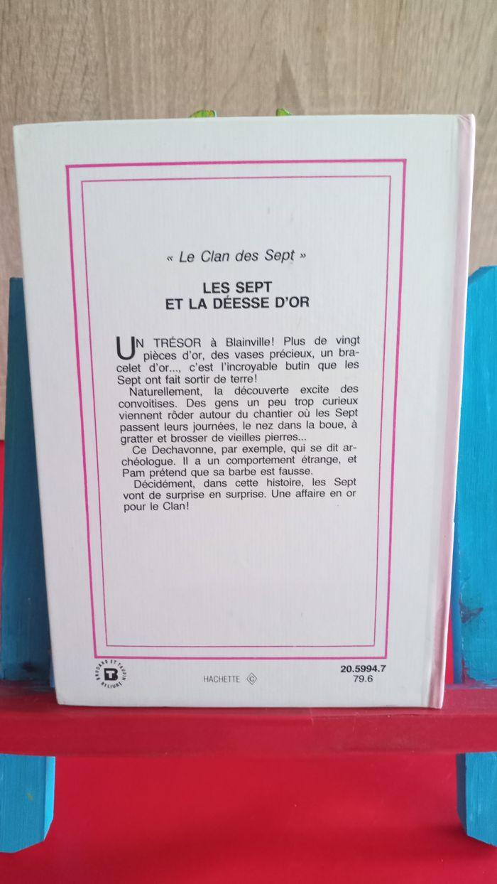 Le Clan des Sept - Les Sept et la déesse d'or, 1979, bibliothèque rose - photo numéro 2