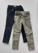 Lot 2 pantalons slim