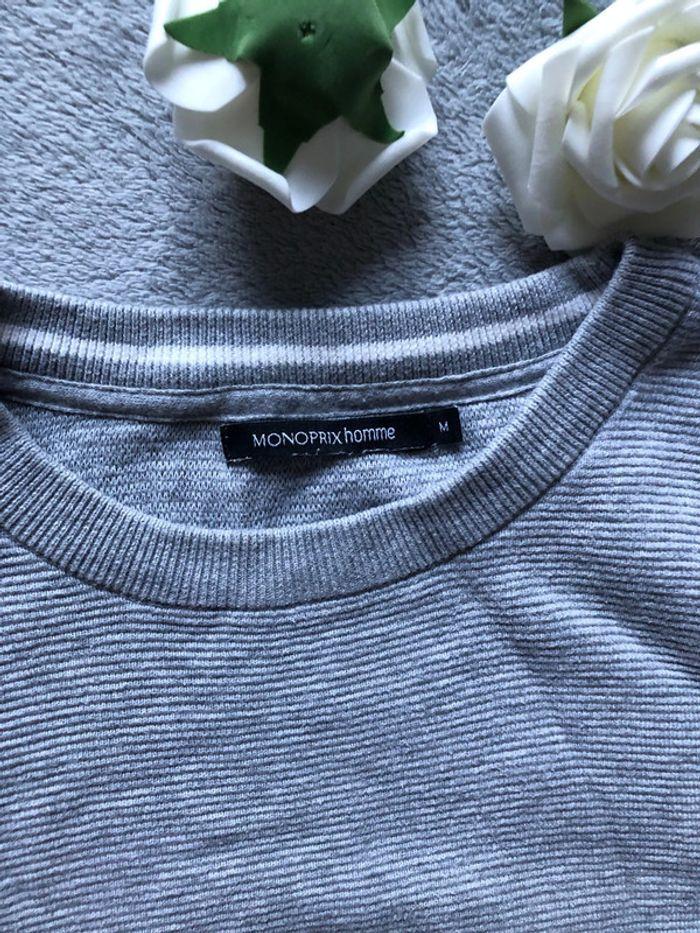 Pull homme gris Monoprix - photo numéro 2